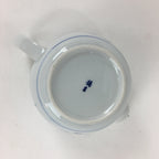 Japanese Porcelain Teapot Vtg Kyusu Pottery White Blue Sometsuke Sencha PP595