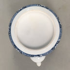 Japanese Porcelain Teapot Vtg Kyusu Sencha Arita ware Blue White Sometsuke PP41