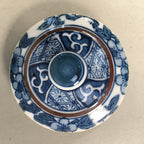 Japanese Porcelain Teapot Vtg Kyusu Sencha Arita ware Blue White Sometsuke PP41