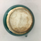 Japanese Porcelain Teapot Vtg Kyusu Sencha Green Floral Camellia PP128