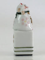 Japanese Porcelain White Cat Vtg Manekineko Figurine Okimono JK379