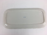 Japanese Porcelain Wide Plate Vtg Rectangle Shape Sandwich Plate White PP749