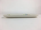 Japanese Porcelain Wide Plate Vtg Rectangle Shape Sandwich Plate White PP749