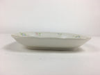Japanese Porcelain Wide Plate Vtg Rectangle Shape Sandwich Plate White PP749