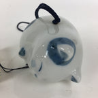 Japanese Porcelain Wind Chime Vtg Wind Bell Hanging decoration Cat Furin JK247