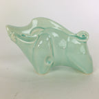 Japanese Porcelain Zodiac Boar Figurine Vtg Green Lucky Charm Inoshishi BD662