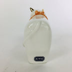 Japanese Porcelain Zodiac Cow Doll Vtg White Lucky Charm Statue Figurine BD665