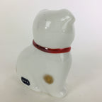 Japanese Porcelain Zodiac Dog Doll Vtg White Lucky Charm Statue Figurine BD666
