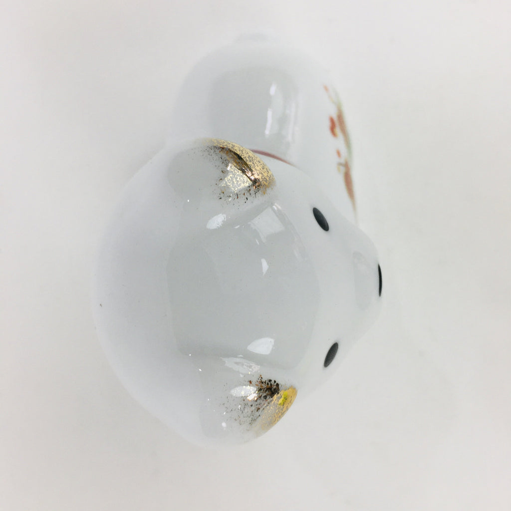 Japanese Porcelain Zodiac Dog Doll Vtg White Lucky Charm Statue Figurine BD666