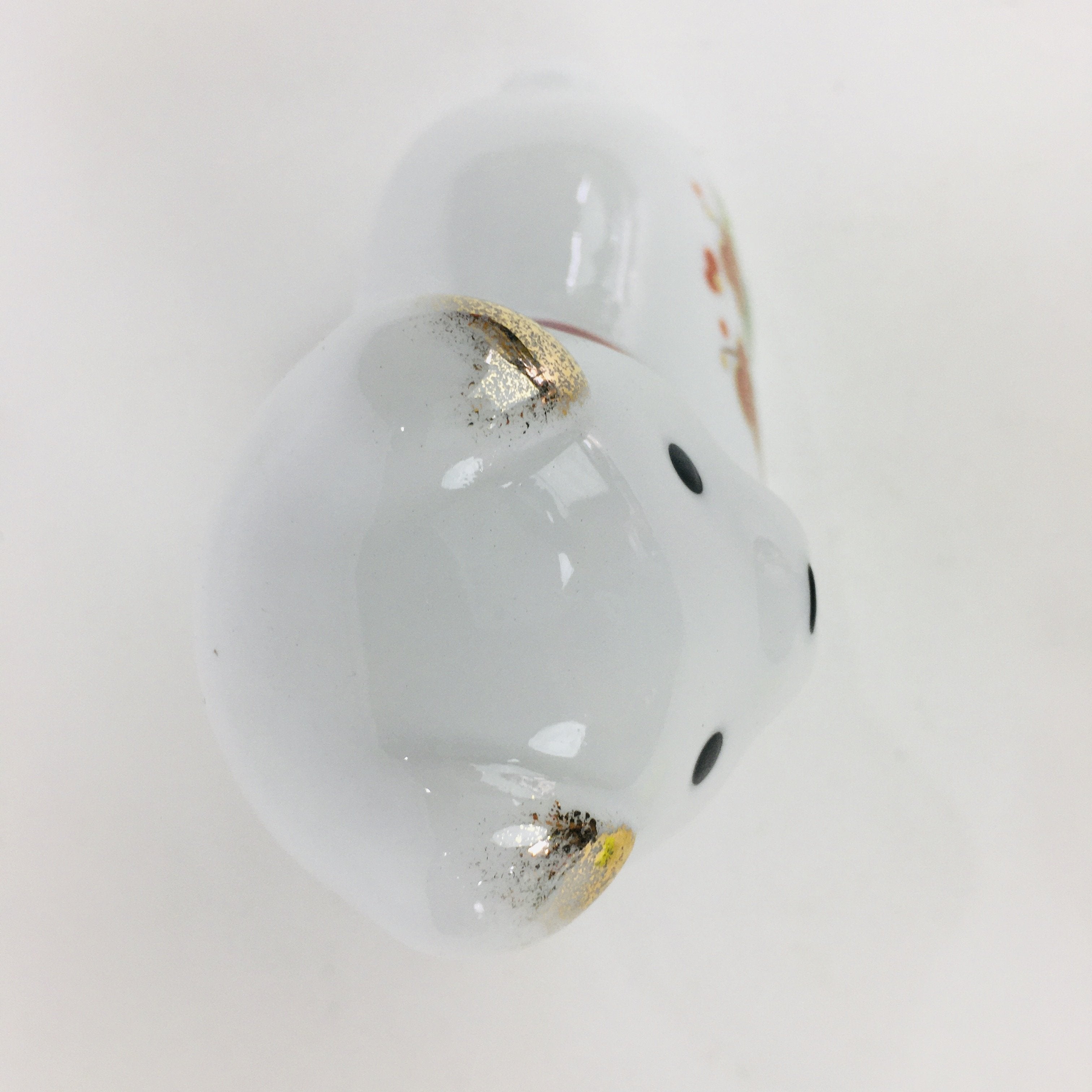 Japanese Porcelain Zodiac Dog Doll Vtg White Lucky Charm Statue Figurine BD666