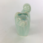 Japanese Porcelain Zodiac Dog Statue Vtg Green Lucky Charm Inu Figurine BD664