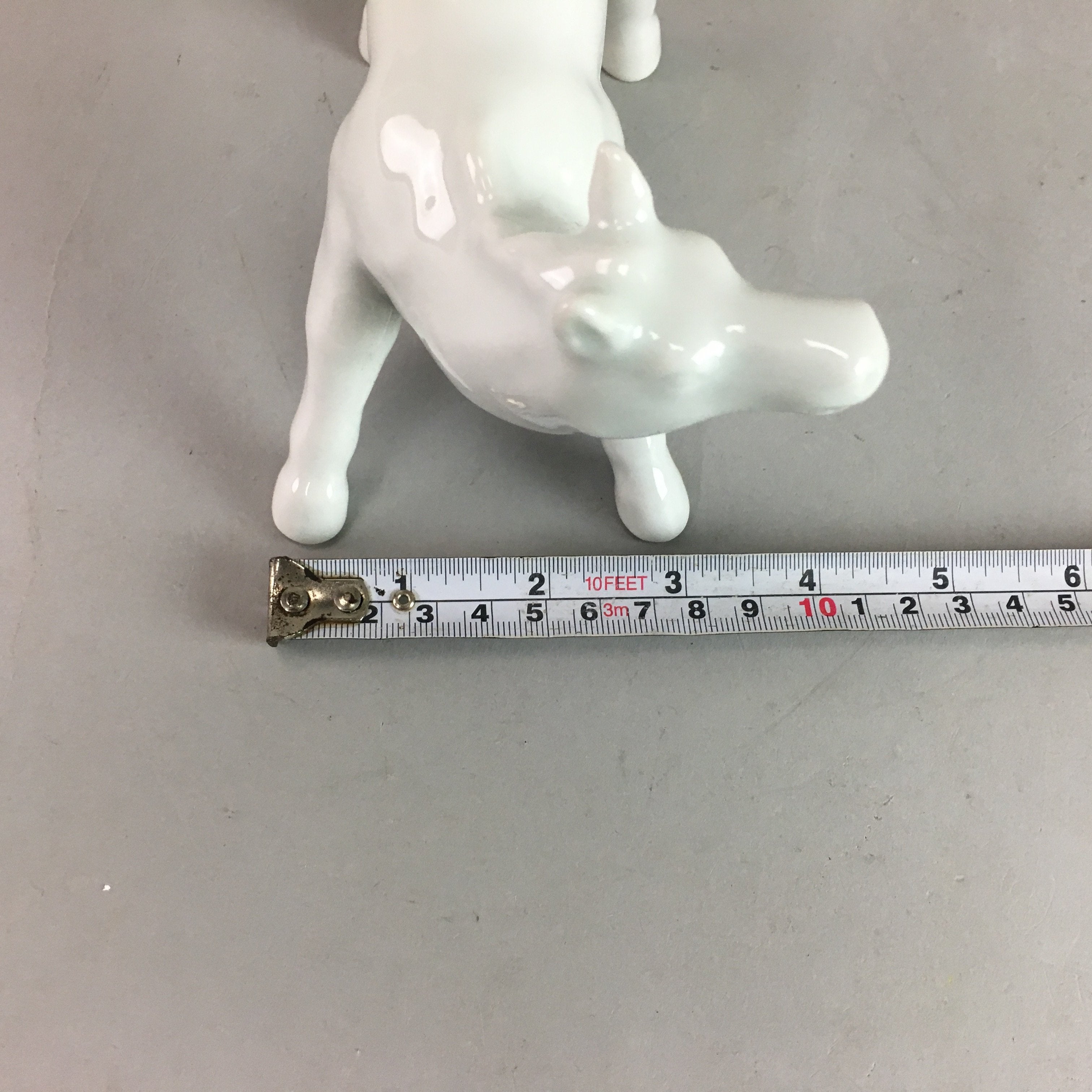 Japanese Porcelain Zodiac Horse Statue Vtg Figurine White Okimono BD430
