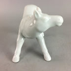 Japanese Porcelain Zodiac Horse Statue Vtg Figurine White Okimono BD430