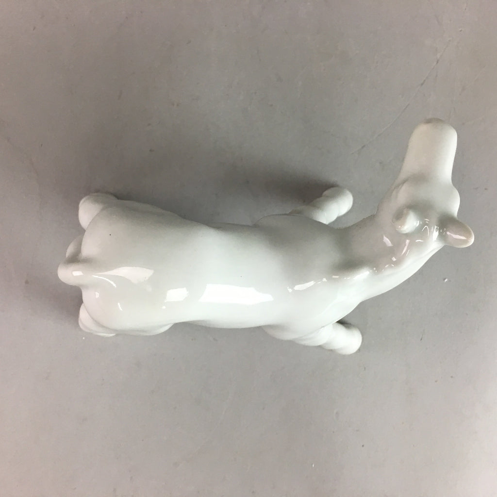 Japanese Porcelain Zodiac Horse Statue Vtg Figurine White Okimono BD430