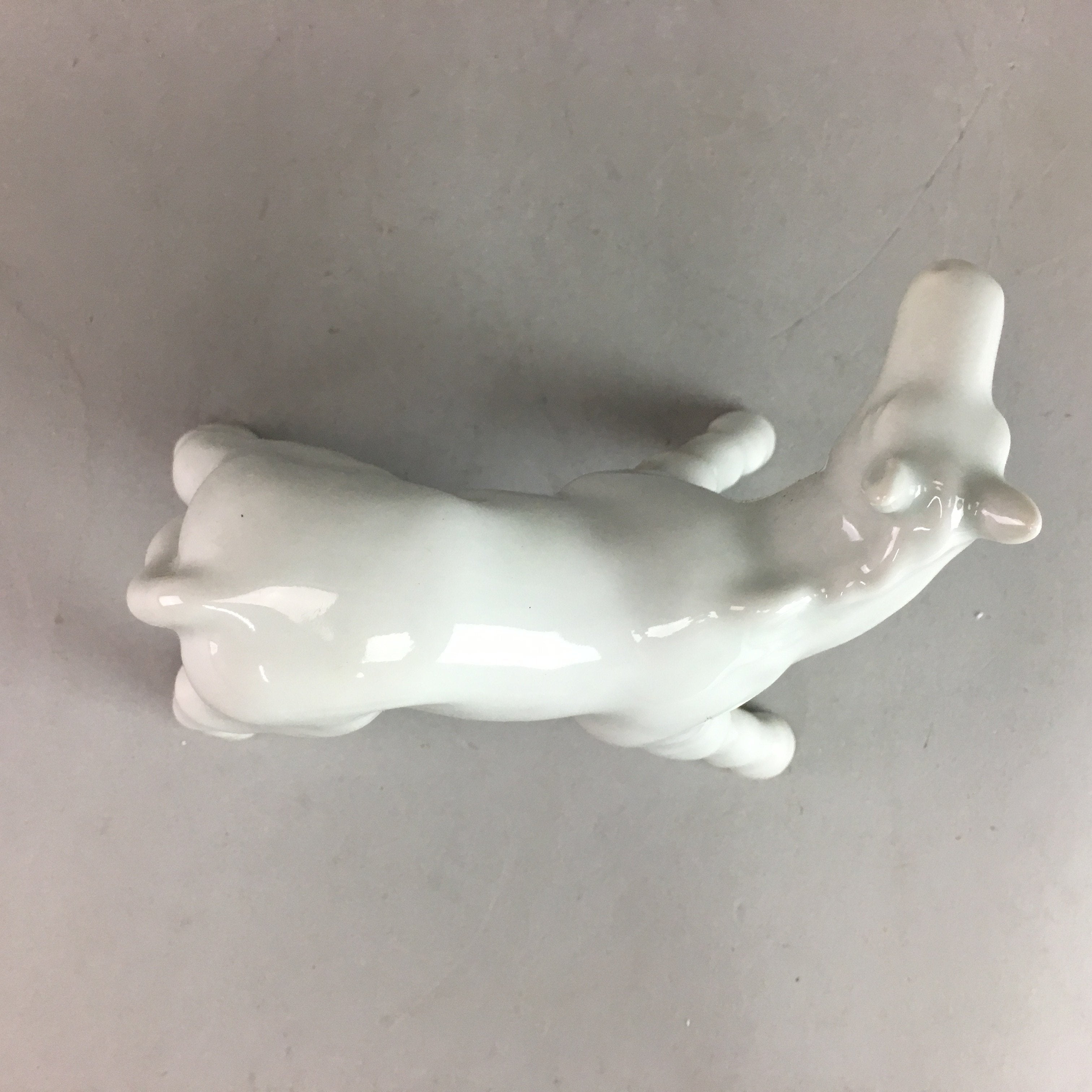 Japanese Porcelain Zodiac Horse Statue Vtg Figurine White Okimono BD430