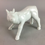 Japanese Porcelain Zodiac Horse Statue Vtg Figurine White Okimono BD430