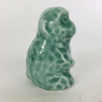 Japanese Porcelain Zodiac Monkey Statue Vtg Blue Lucky Charm Figurine BD668