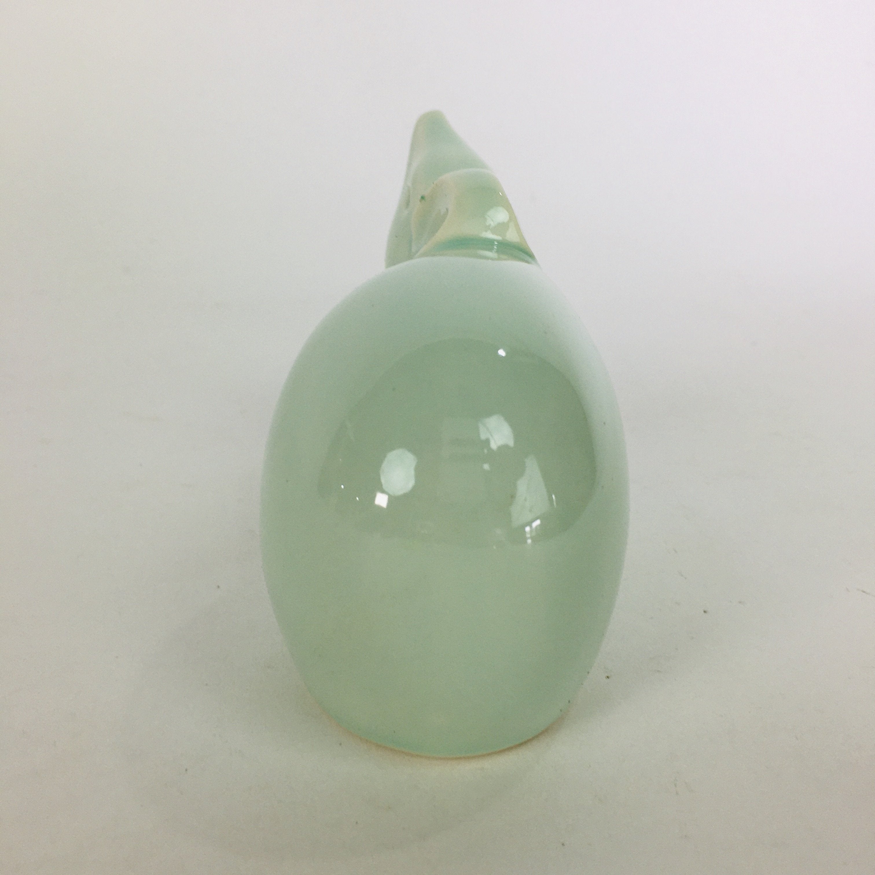 Japanese Porcelain Zodiac Mouse Figurine Vtg Green Lucky Charm Nezumi BD663