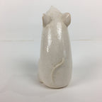 Japanese Porcelain Zodiac Rat Figurine Vtg White Lucky Charm Nezumi BD739