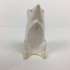 Japanese Porcelain Zodiac Rat Figurine Vtg White Lucky Charm Nezumi BD739