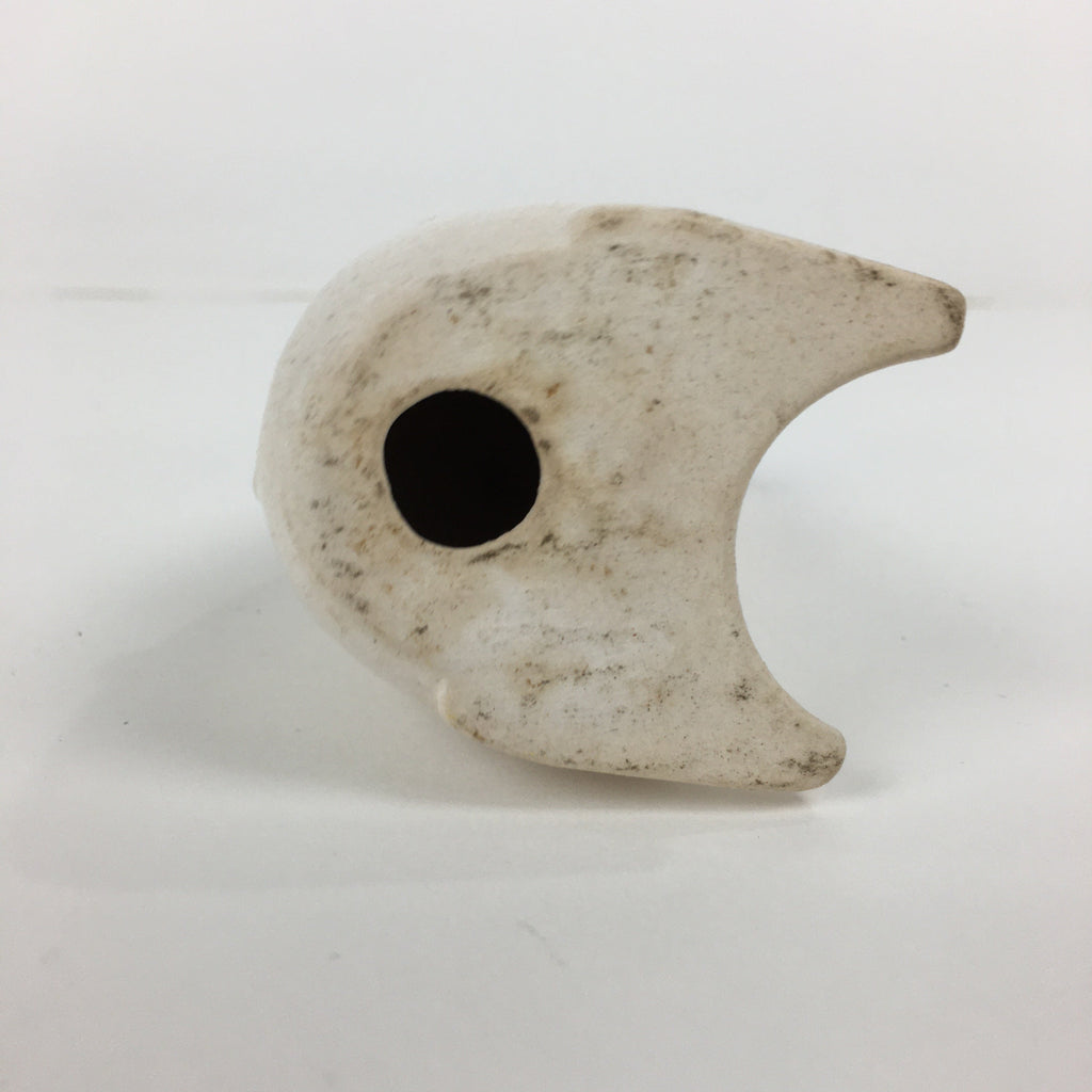 Japanese Porcelain Zodiac Rat Figurine Vtg White Lucky Charm Nezumi BD739