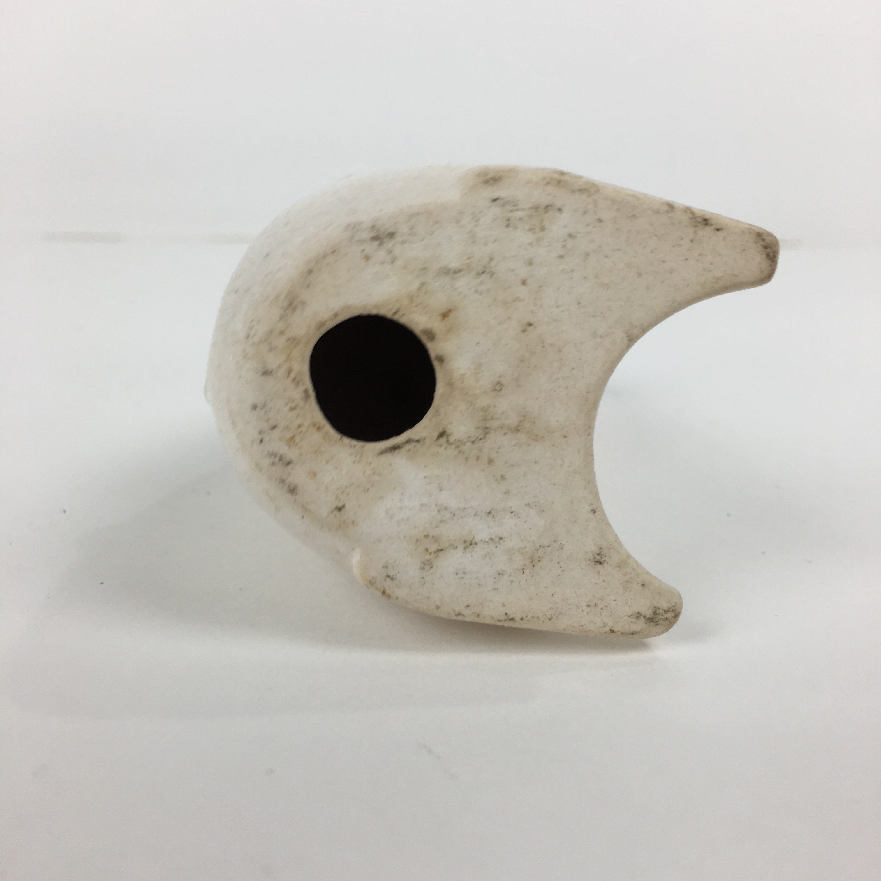 Japanese Porcelain Zodiac Rat Figurine Vtg White Lucky Charm Nezumi BD739