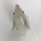 Japanese Porcelain Zodiac Rat Figurine Vtg White Lucky Charm Nezumi BD740