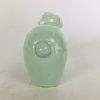 Japanese Porcelain Zodiac Sheep Figurine Vtg Green Lucky Charm Hitsuji BD659