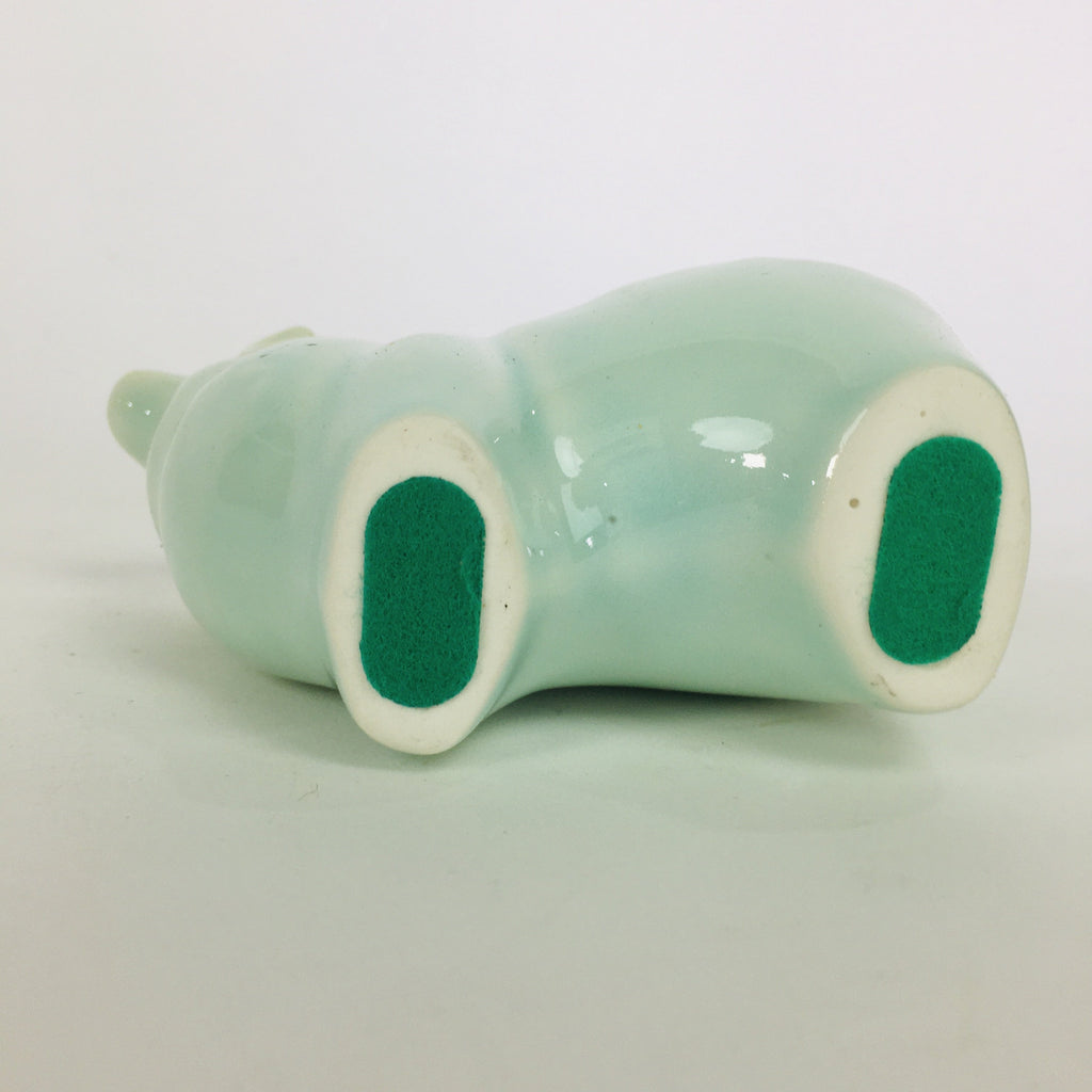 Japanese Porcelain Zodiac Sheep Figurine Vtg Green Lucky Charm Hitsuji BD659