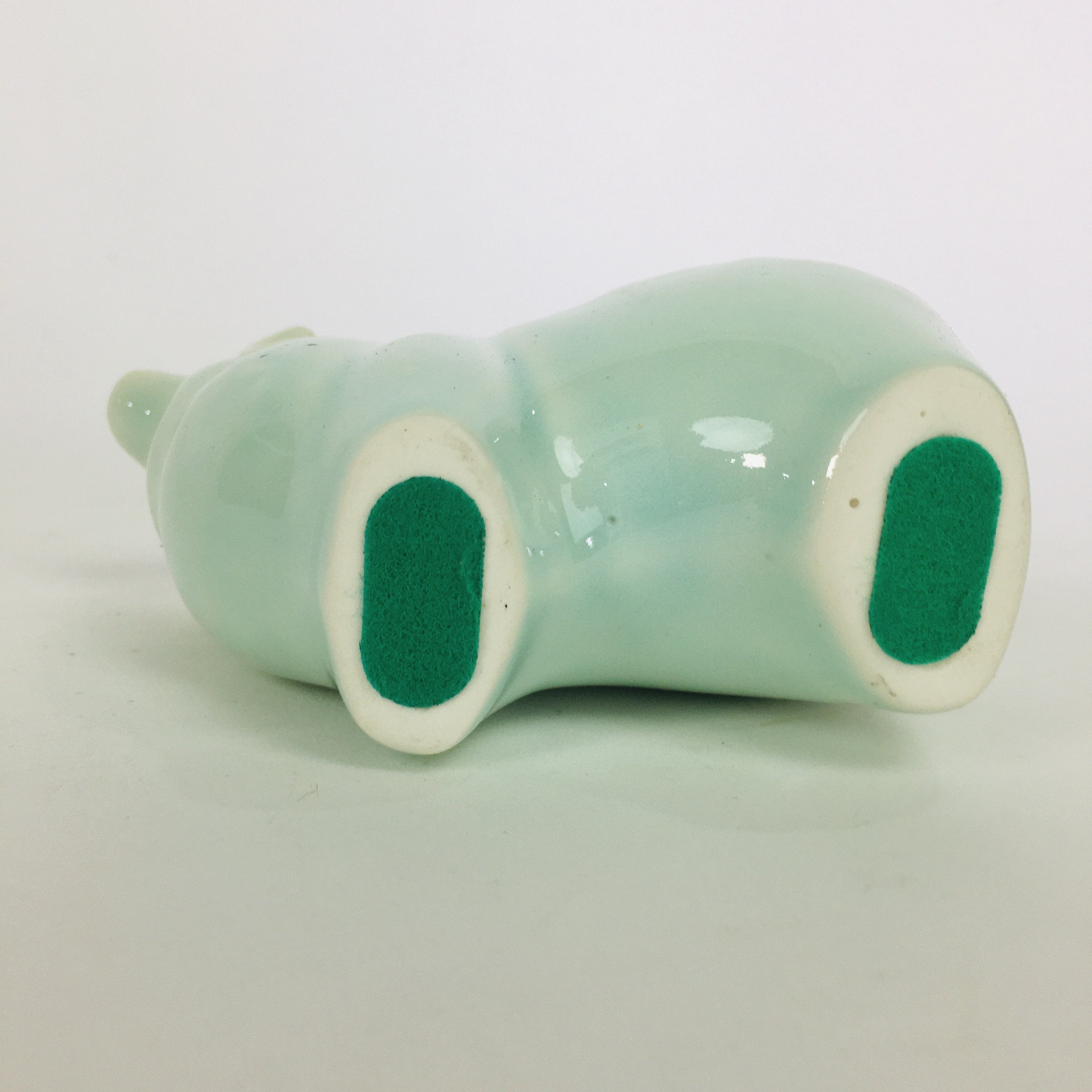 Japanese Porcelain Zodiac Sheep Figurine Vtg Green Lucky Charm Hitsuji BD659