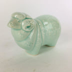 Japanese Porcelain Zodiac Sheep Figurine Vtg Green Lucky Charm Hitsuji BD659