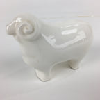 Japanese Porcelain Zodiac Sheep Figurine Vtg White Lucky Charm Hitsuji BD738