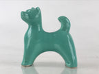 Japanese Porcelain Zodiac Symbol Dog Figurine Vtg Ornament Okimono Inu Green BD8