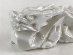 Japanese Porcelain Zodiac Symbol Dragon Figurine Vtg Ornament Okimono White BD87