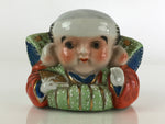 Japanese Porcelain doll Fukusuke Vtg Chonmage Figurine Okimono BD838