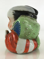 Japanese Porcelain doll Fukusuke Vtg Chonmage Figurine Okimono BD838