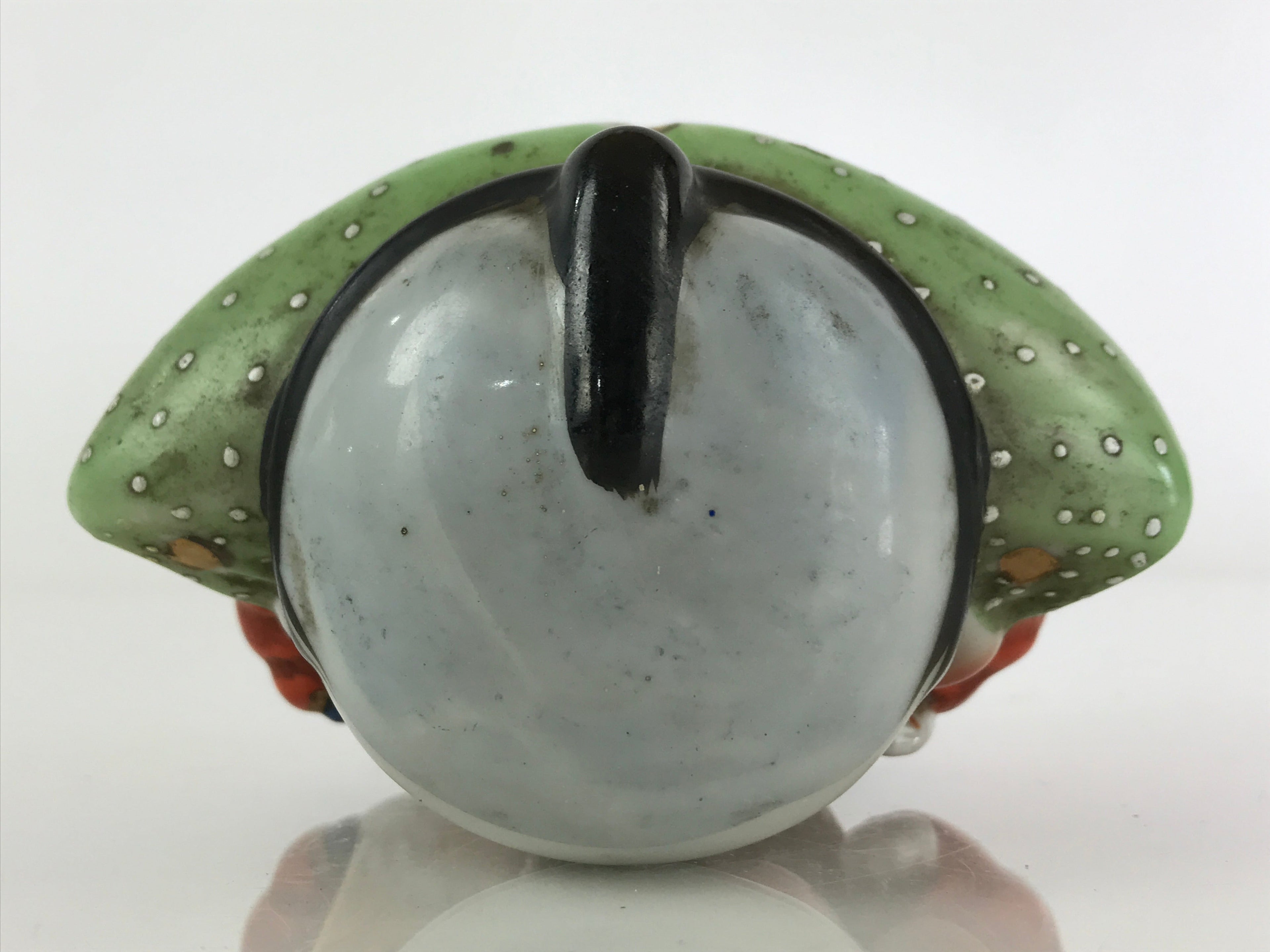 Japanese Porcelain doll Fukusuke Vtg Chonmage Figurine Okimono BD838