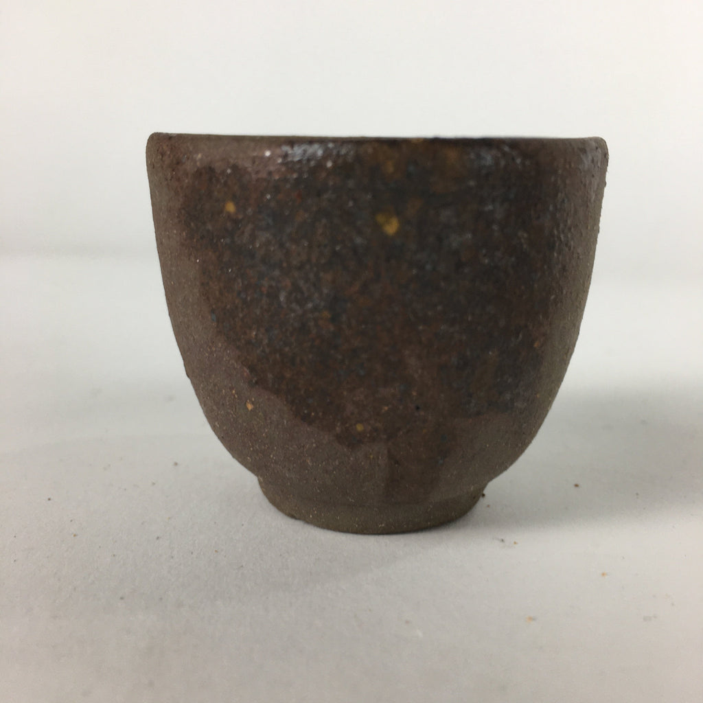 Japanese Pottery Koza-yaki Hot Sake Cup Set Vtg Sake Pot Guinomi Cups PX544