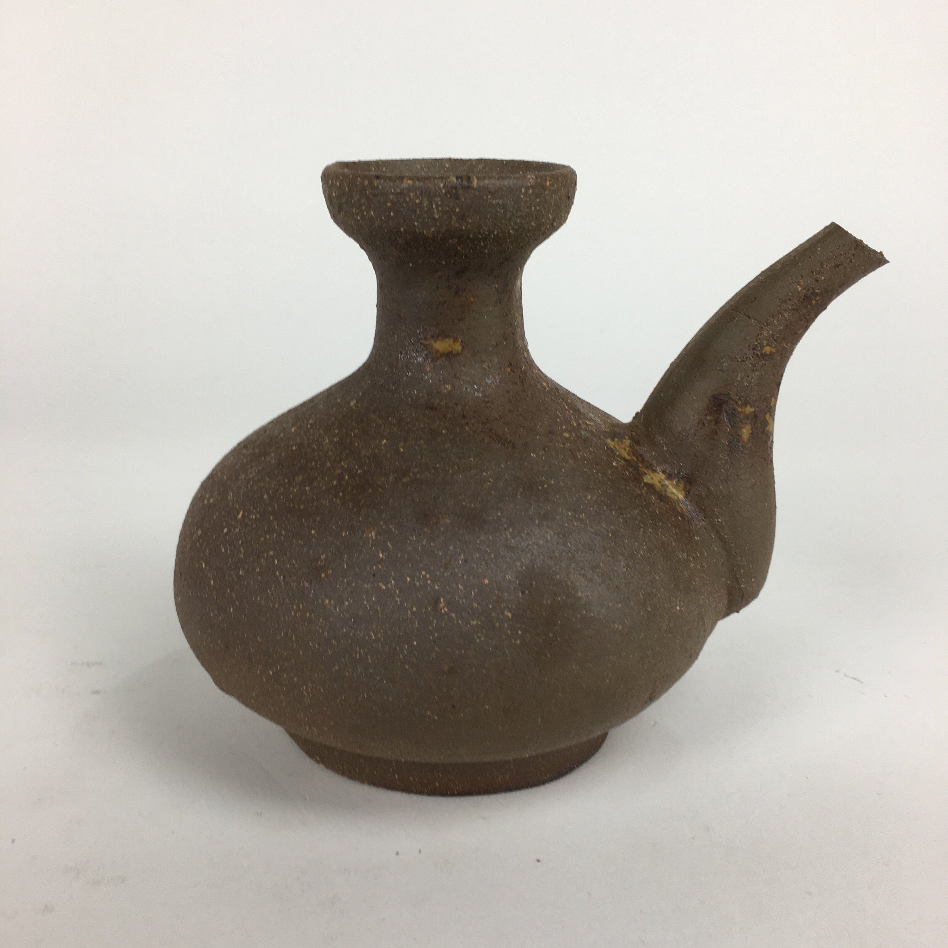 Japanese Pottery Koza-yaki Hot Sake Cup Set Vtg Sake Pot Guinomi