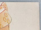 Japanese Print Drawing Painting Vtg Kimono Woman Folding Fan Sensu P289