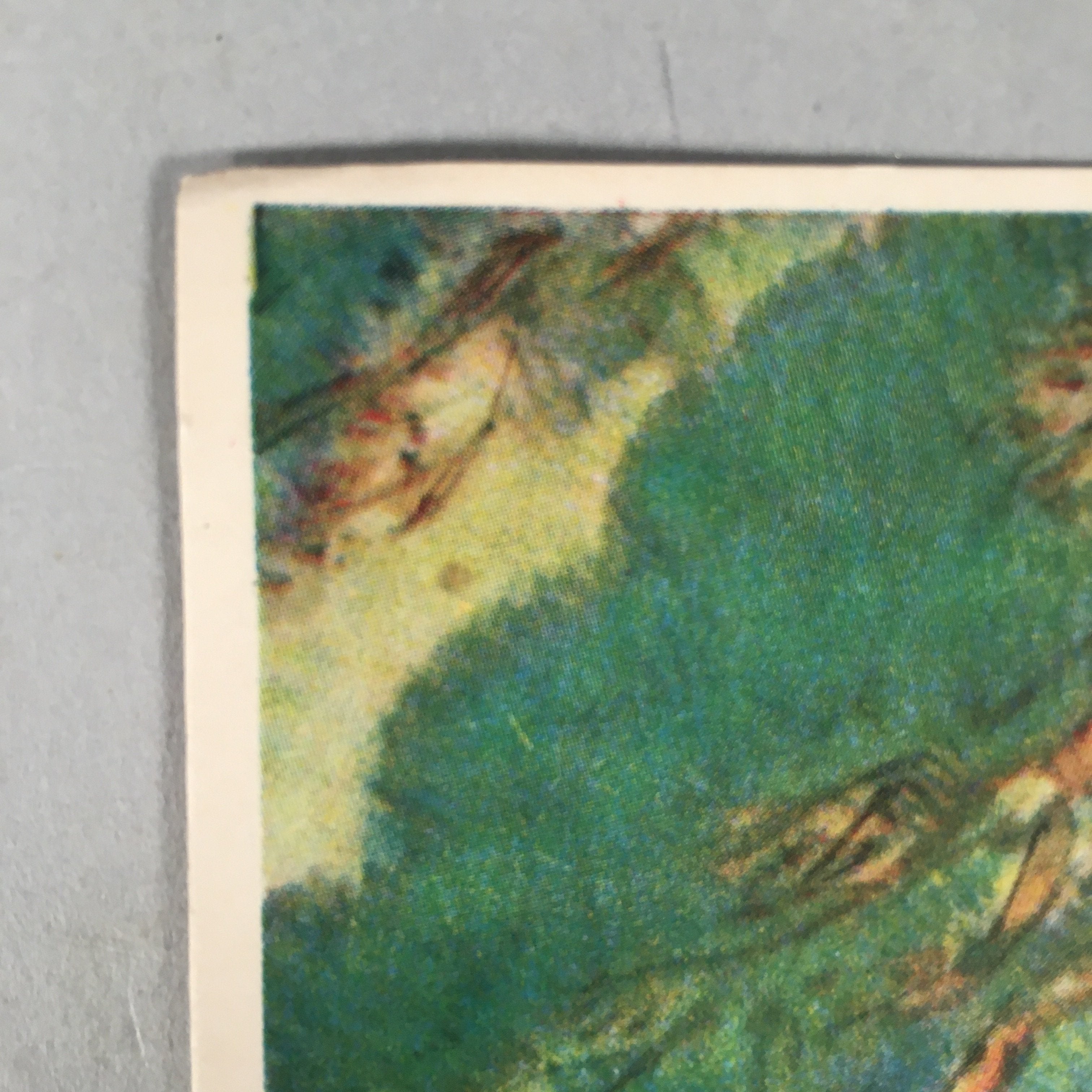 Japanese Print Drawing Painting Vtg Mountain River Boat Sansui A284