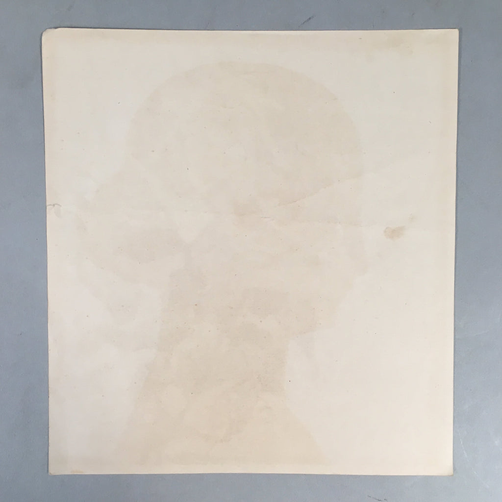 Japanese Print Drawing Painting Vtg Pink Yellow Rose Flower P297