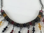 Japanese Queen Elizabeth Ⅱ Coin Necklace Vtg Beads Accessory JK392