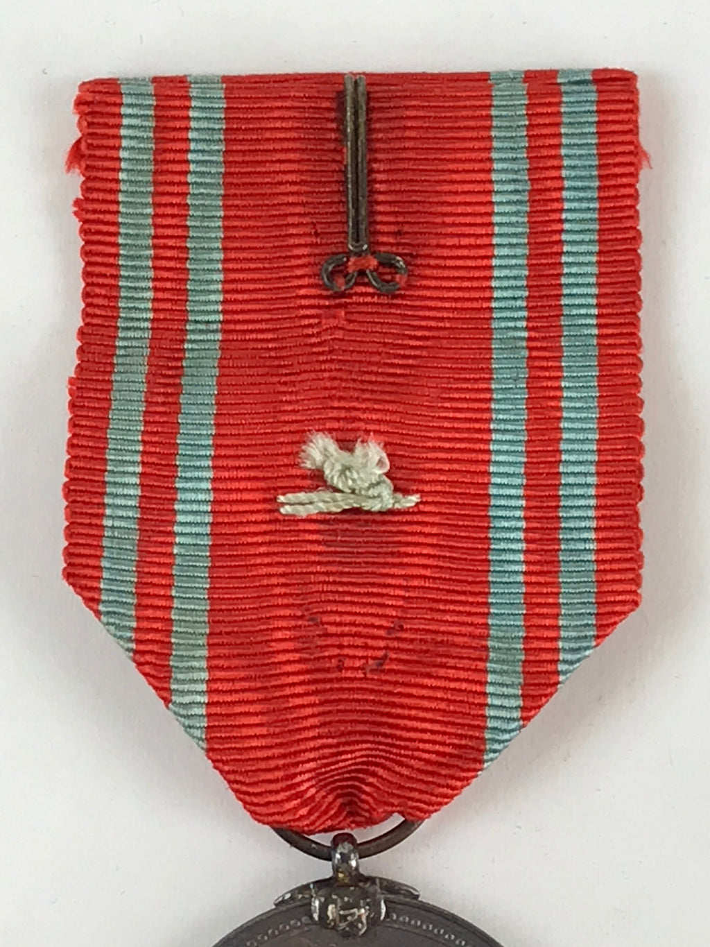 Japanese Red Cross Employee Emblem Badge Vtg Nihon-Sekijuji Red Ribbon JK448