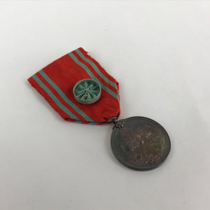 Japanese Red Cross Employee Emblem Badge Vtg Nihon-Sekijuji Red Ribbon JK448