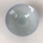 Japanese Resin Sake Cup Vtg Blue Kanji Design Kohai Guinomi Ochoko Sakazuki G45