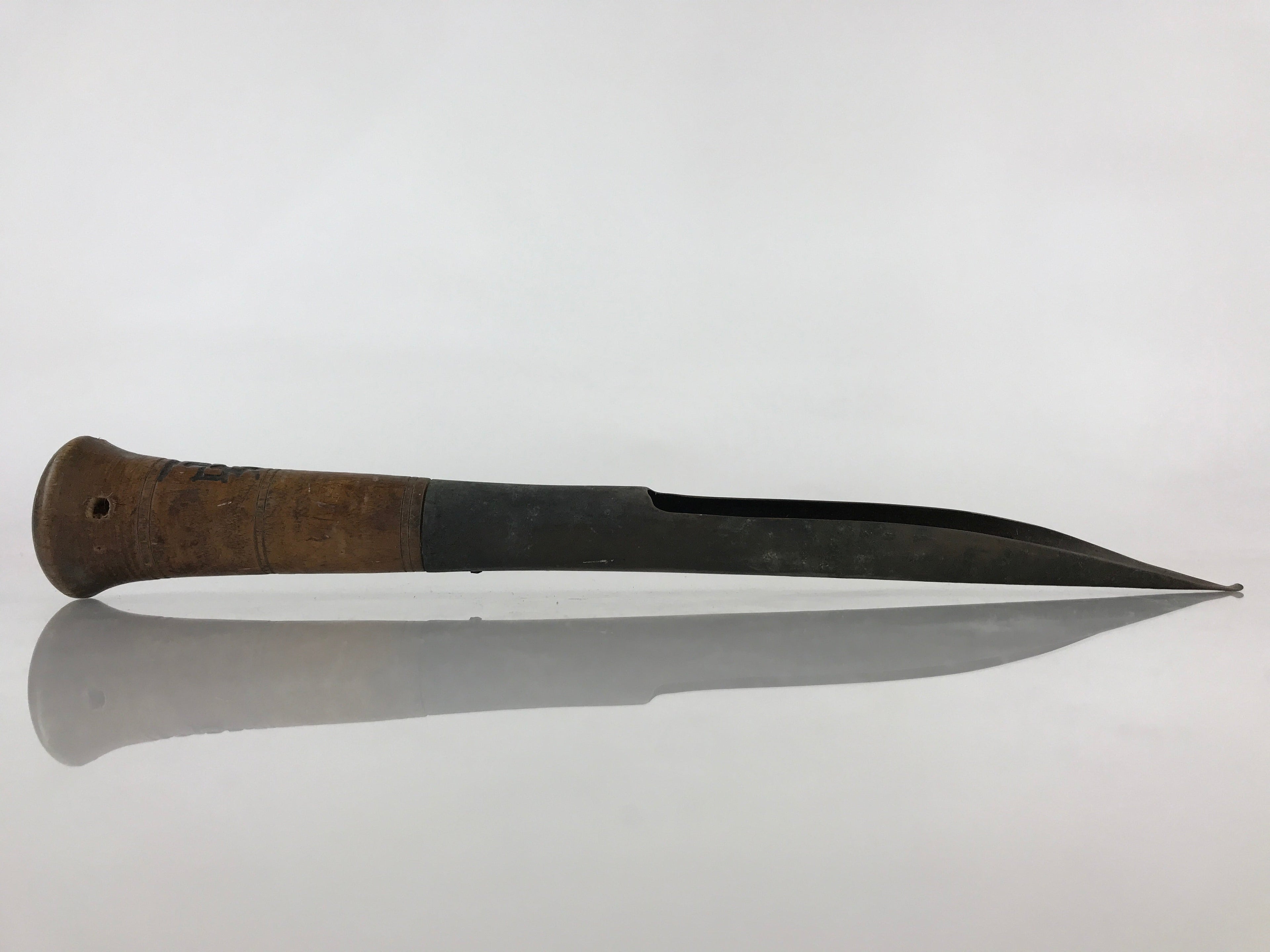 Japanese Rice Measuring Scoop Vtg Quality check Metal Wood Handle JK425