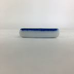 Japanese Rice Scoop Kutani ware Porcelain Shamoji Vtg Blue Sometsuke PP910