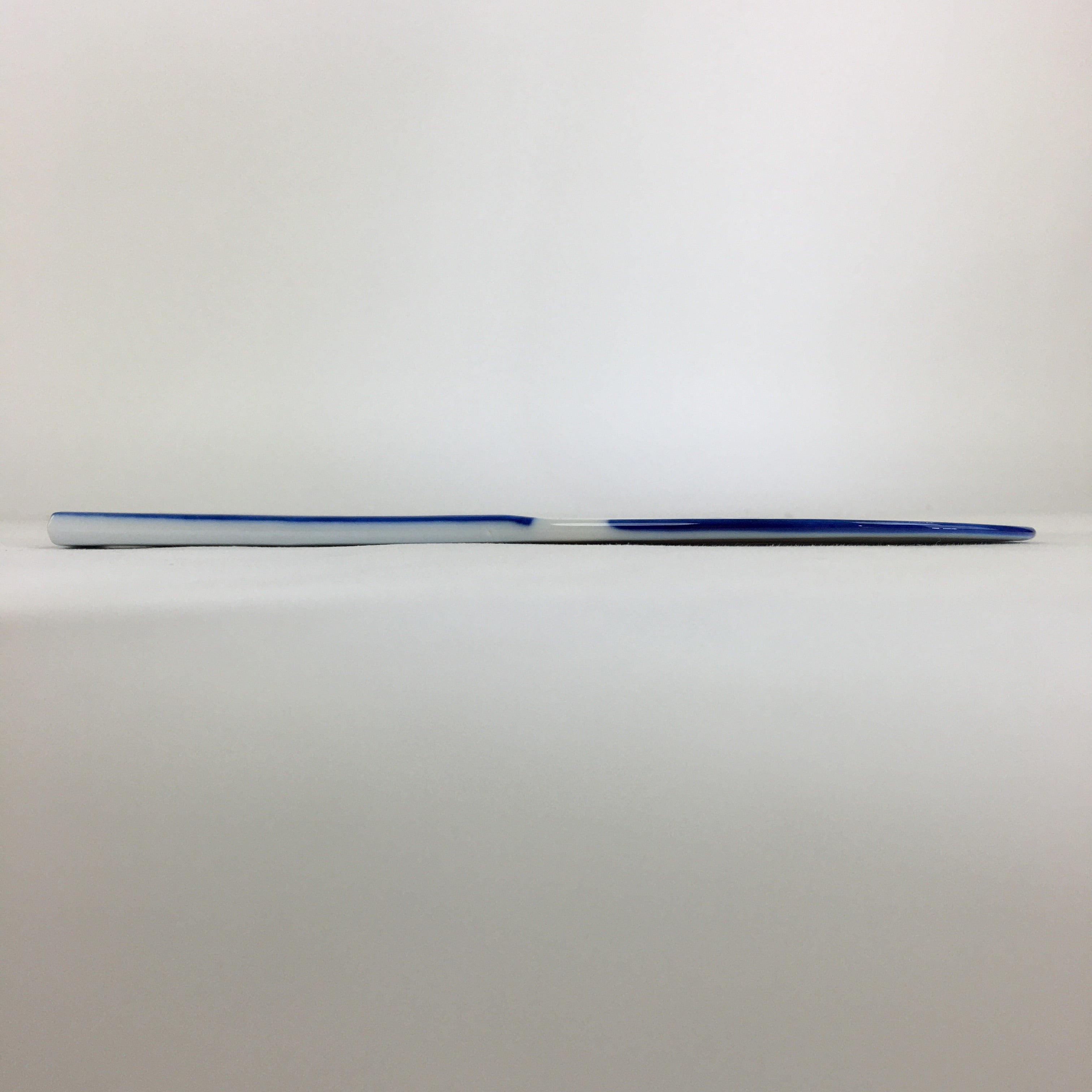 Japanese Rice Scoop Kutani ware Porcelain Shamoji Vtg Blue Sometsuke PP910