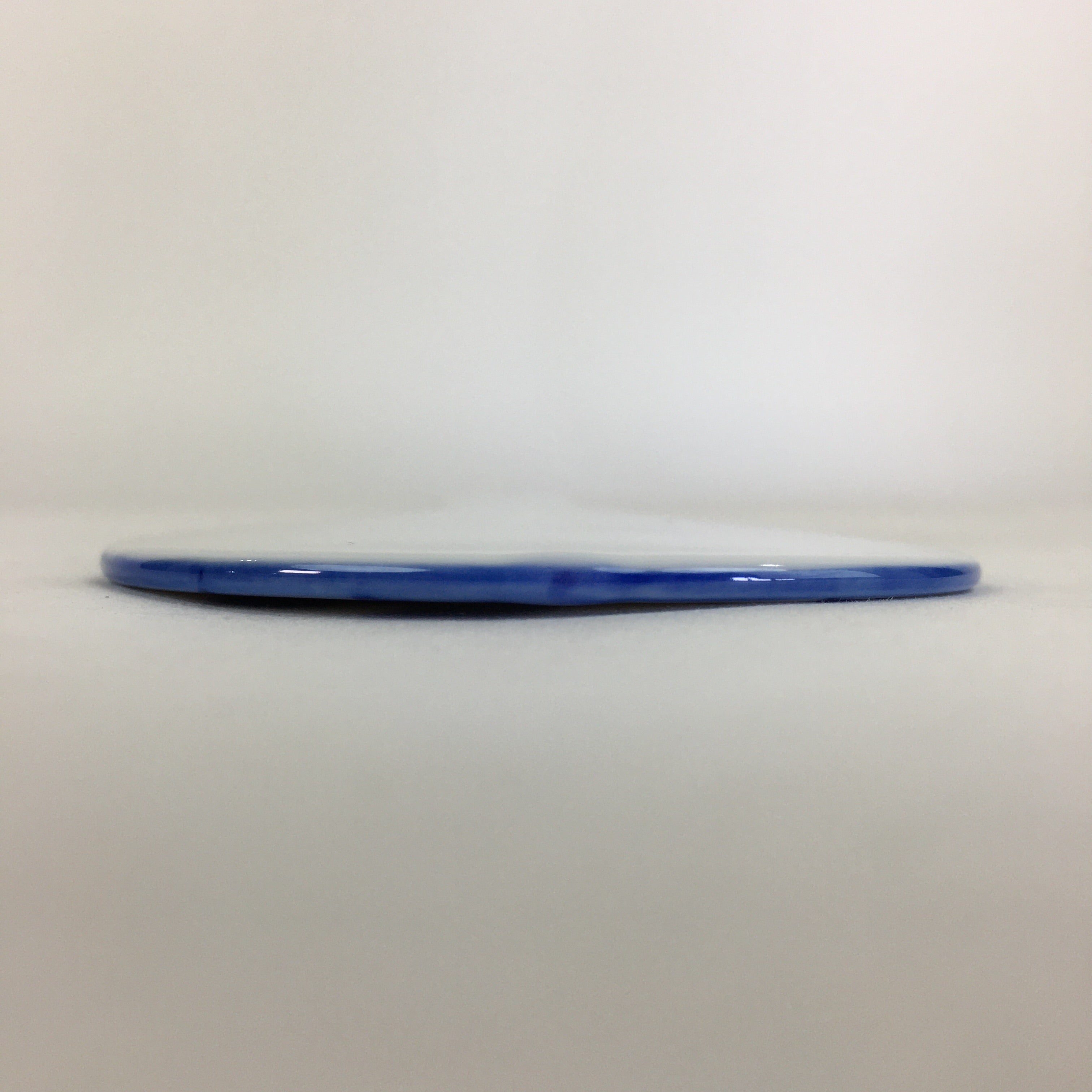 Japanese Rice Scoop Kutani ware Porcelain Shamoji Vtg Blue Sometsuke PP911